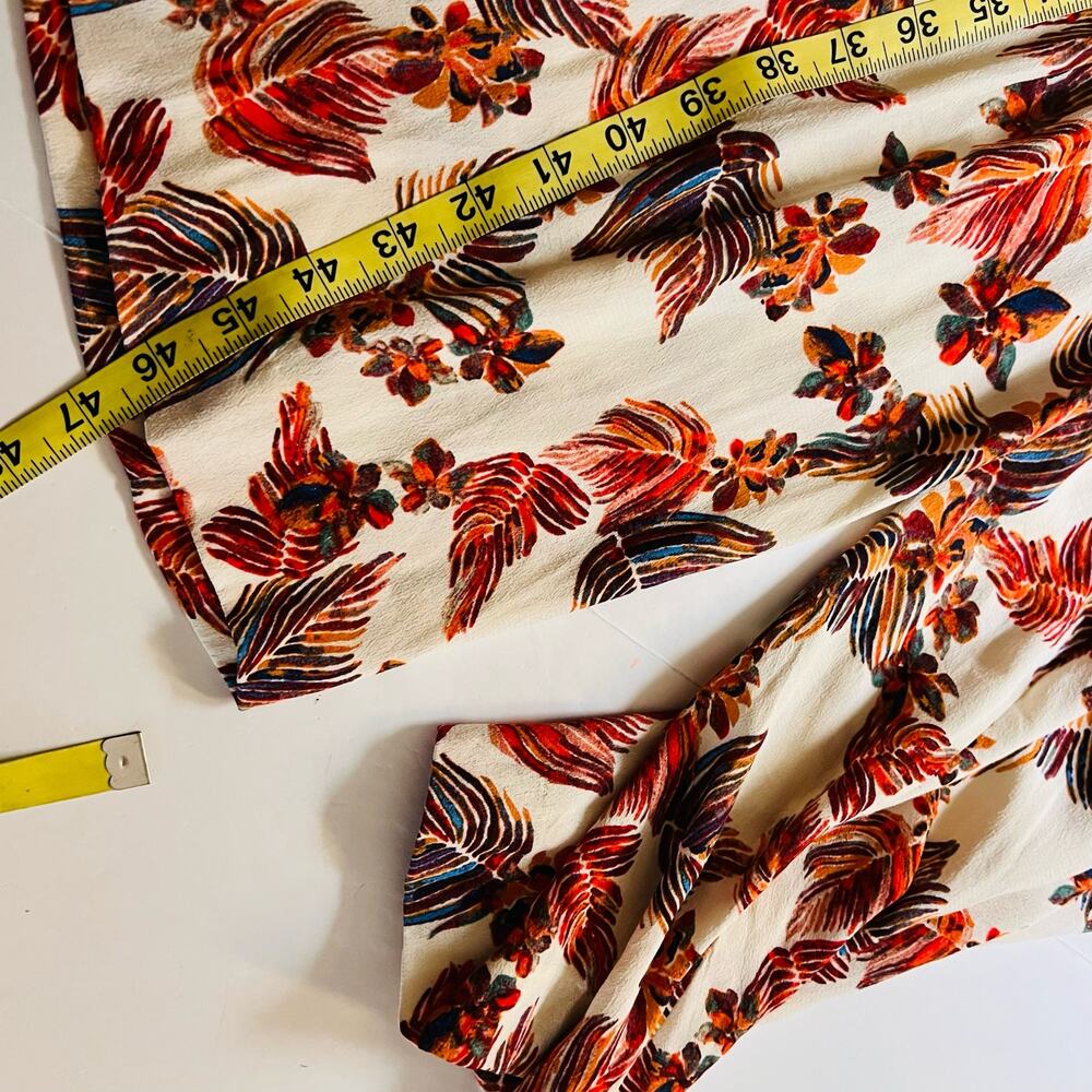 Free People Hot Tropics Floral Cropped Wide Leg Jumpsuit Size 2 - Picture 7 of 8